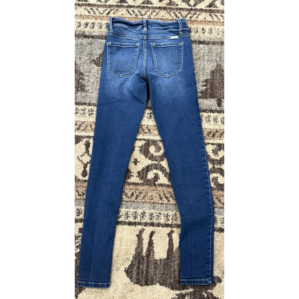Women’s Juniors Mid-Rise Skinny Stretch Jean Size 23 Kancan - Picture 3 of 4